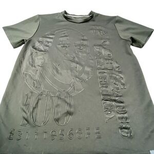 Krome T Shirt XL Mens Black Embossed Graphic Skate Streetwear Gothic Tee Money‎